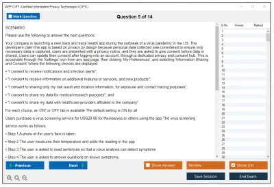 IAPP CIPT Certified Information Privacy Technologist (CIPT) Practice test exam simulator test engine exam Prep practice test questions answers Image 5
