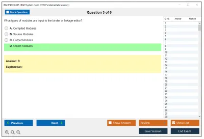 IBM P4070-005 IBM System z and z/OS Fundamentals Mastery Practice test exam simulator test engine exam Prep practice test questions answers Image 3
