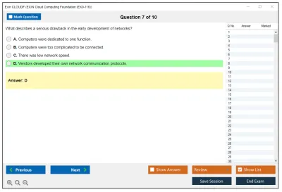 Exin CLOUDF EXIN Cloud Computing Foundation Practice test exam simulator test engine exam Prep practice test questions answers Image 7