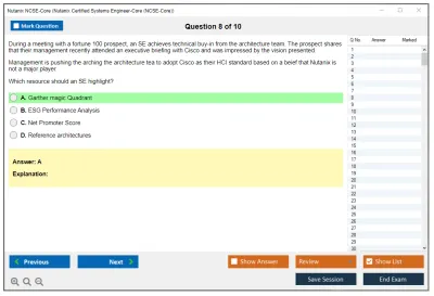 Nutanix NCSE-Core Nutanix Certified Systems Engineer-Core (NCSE-Core) Practice test exam simulator test engine exam Prep practice test questions answers Image 8