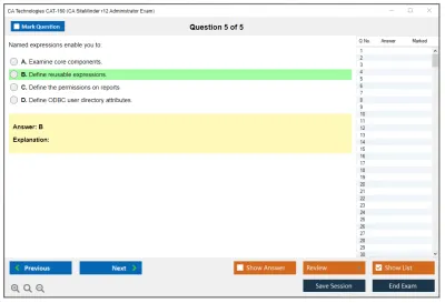 CA Technologies CAT-160 CA SiteMinder r12 Administrator Exam Practice test exam simulator test engine exam Prep practice test questions answers Image 5
