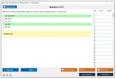 IBM C1000-140 IBM Security QRadar SIEM V7.4.3 Deployment Practice test exam simulator test engine exam Prep practice test questions answers Image 2