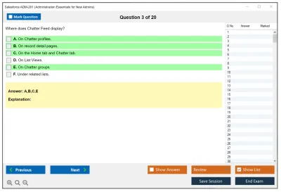 Salesforce ADM-201 Salesforce Certified Administrator Practice test exam simulator test engine exam Prep practice test questions answers Image 3