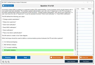 IIBA CBAP Certified Business Analysis Professional (CBAP) Practice test exam simulator test engine exam Prep practice test questions answers Image 10