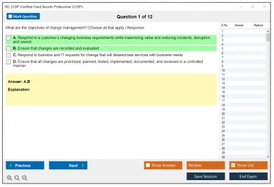ISC2 CCSP Certified Cloud Security Professional (CCSP) Practice test exam simulator test engine exam Prep practice test questions answers Image 1
