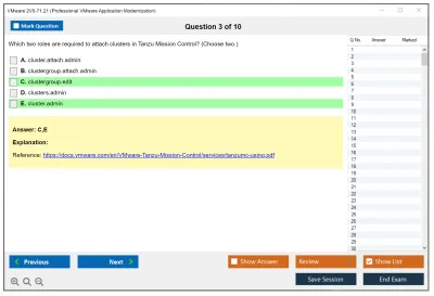 VMware 2V0-71.21 Professional VMware Application Modernization Practice test exam simulator test engine exam Prep practice test questions answers Image 3