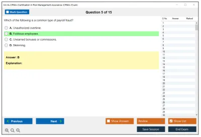 IIA IIA-CRMA Certification in Risk Management Assurance (CRMA) Exam Practice test exam simulator test engine exam Prep practice test questions answers Image 5