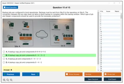 Veeam VMCE2021 Veeam Certified Engineer 2021 Practice test exam simulator test engine exam Prep practice test questions answers Image 15