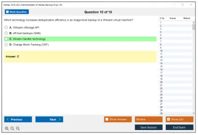 Veritas VCS-323 Administration of Veritas Backup Exec 16 Practice test exam simulator test engine exam Prep practice test questions answers Image 10