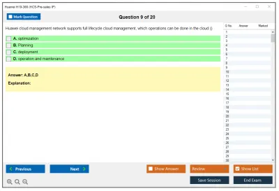 Huawei H19-366 HCS-Pre-sales IP Practice test exam simulator test engine exam Prep practice test questions answers Image 9