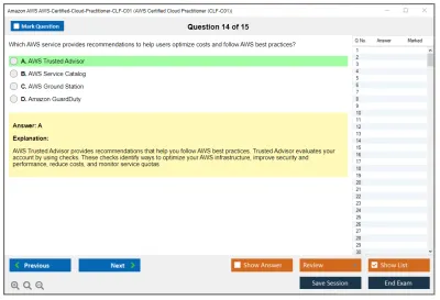 Amazon AWS AWS-Certified-Cloud-Practitioner-CLF-C01 AWS Certified Cloud Practitioner Practice test exam simulator test engine exam Prep practice test questions answers Image 14