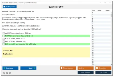 Oracle 1z0-100 Oracle Linux 5 and 6 System Administration Practice test exam simulator test engine exam Prep practice test questions answers Image 3