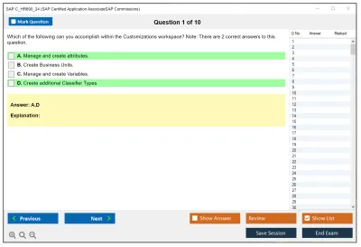SAP C_HR890_24 SAP Certified Application AssociateSAP Commissions Practice test exam simulator test engine exam Prep practice test questions answers Image 1