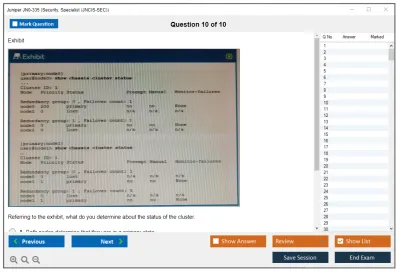 Juniper JN0-335 Security, Specialist (JNCIS-SEC) Practice test exam simulator test engine exam Prep practice test questions answers Image 10