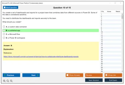 Microsoft PL-900 Microsoft Power Platform Fundamentals Practice test exam simulator test engine exam Prep practice test questions answers Image 10