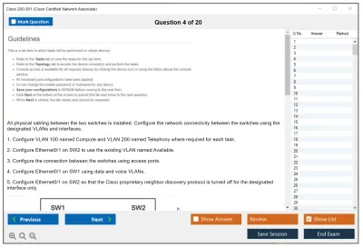 Cisco 200-301 Cisco Certified Network Associate Practice test exam simulator test engine exam Prep practice test questions answers Image 4