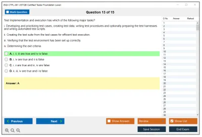 iSQI CTFL-001 ISTQB Certified Tester Foundation Level Practice test exam simulator test engine exam Prep practice test questions answers Image 13