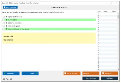 Cisco 200-155 Introducing Cisco Data Center Technologies Practice test exam simulator test engine exam Prep practice test questions answers Image 3