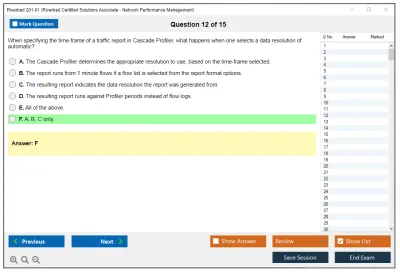 Riverbed 201-01 Riverbed Certified Solutions Associate - Network Performance Management Practice test exam simulator test engine exam Prep practice test questions answers Image 12