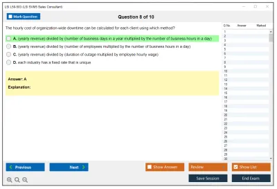 LSI L50-503 LSI SVM5 Sales Consultant Practice test exam simulator test engine exam Prep practice test questions answers Image 8