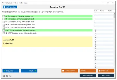 F5 101 Application Delivery Fundamentals Practice test exam simulator test engine exam Prep practice test questions answers Image 8