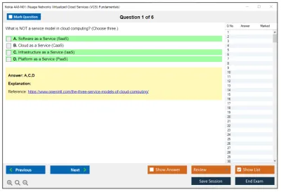 Nokia 4A0-N01 Nuage Networks Virtualized Cloud Services (VCS) Fundamentals Practice test exam simulator test engine exam Prep practice test questions answers Image 1