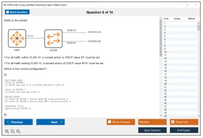 HP HPE6-A69 Aruba Certified Switching Expert Written Exam Practice test exam simulator test engine exam Prep practice test questions answers Image 8
