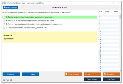GAQM CTIL Certified Software Tester - Intermediate Level (CSTIL) Practice test exam simulator test engine exam Prep practice test questions answers Image 1