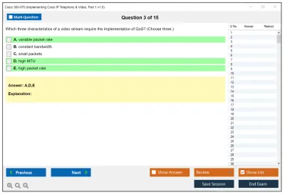 Cisco 300-070 Implementing Cisco IP Telephony &amp; Video, Part 1 v1.0 Practice test exam simulator test engine exam Prep practice test questions answers Image 3
