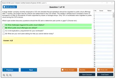 Nutanix NCSE-Level-1 Nutanix Certified Systems Engineer (NCSE): Level 1 Practice test exam simulator test engine exam Prep practice test questions answers Image 1