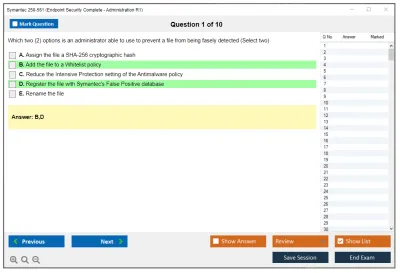Symantec 250-561 Endpoint Security Complete - Administration R1 Practice test exam simulator test engine exam Prep practice test questions answers Image 1