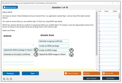 Microsoft AZ-140 Configuring and Operating Windows Virtual Desktop on Microsoft Azure Practice test exam simulator test engine exam Prep practice test questions answers Image 1