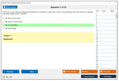 AIWMI CCRA Certified Credit Research Analyst Practice test exam simulator test engine exam Prep practice test questions answers Image 1