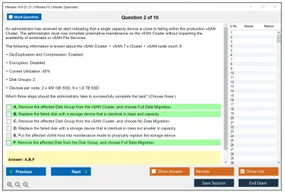 VMware 5V0-21.21 VMware HCI Master Specialist Practice test exam simulator test engine exam Prep practice test questions answers Image 2