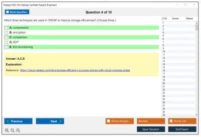 Netapp NS0-194 NetApp Certified Support Engineer (NCSE) Practice test exam simulator test engine exam Prep practice test questions answers Image 4