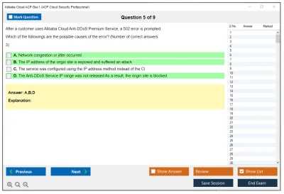 Alibaba Cloud ACP-Sec1 ACP Cloud Security Professional Practice test exam simulator test engine exam Prep practice test questions answers Image 5