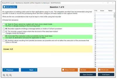 Mulesoft MCIA-Level-1-Maintenance MuleSoft Certified Integration Architect - Level 1 MAINTENANCE Practice test exam simulator test engine exam Prep practice test questions answers Image 1