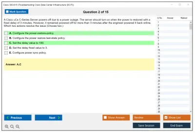 Cisco 300-615 Troubleshooting Cisco Data Center Infrastructure (300-615 DCIT) Practice test exam simulator test engine exam Prep practice test questions answers Image 2
