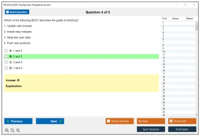 PEOPLECERT DevSecOps PeopleCert DevSecOps Exam Practice test exam simulator test engine exam Prep practice test questions answers Image 4