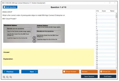 IBM C1000-056 IBM App Connect Enterprise V11 Solution Development Practice test exam simulator test engine exam Prep practice test questions answers Image 1