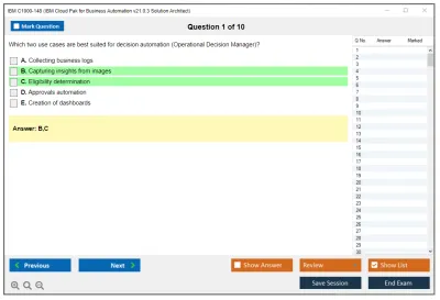 IBM C1000-148 IBM Cloud Pak for Business Automation v21.0.3 Solution Architect Practice test exam simulator test engine exam Prep practice test questions answers Image 1