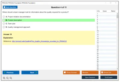 PRINCE2 PRINCE2-Foundation PRINCE2 Foundation written Exam Practice test exam simulator test engine exam Prep practice test questions answers Image 4