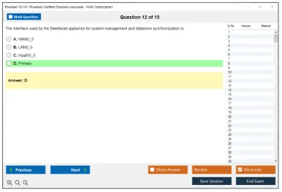 Riverbed 101-01 Riverbed Certified Solutions Associate Practice test exam simulator test engine exam Prep practice test questions answers Image 12