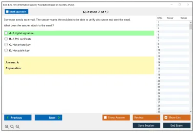 Exin EX0-105 Information Security Foundation based on ISO/IEC 27002 Practice test exam simulator test engine exam Prep practice test questions answers Image 7