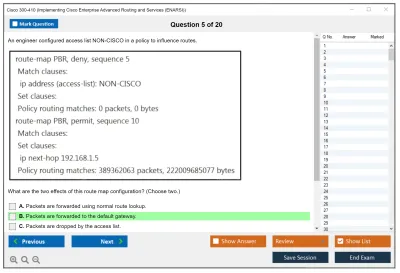 Cisco 300-410 Implementing Cisco Enterprise Advanced Routing and Services (300-410 ENARSI) Practice test exam simulator test engine exam Prep practice test questions answers Image 5