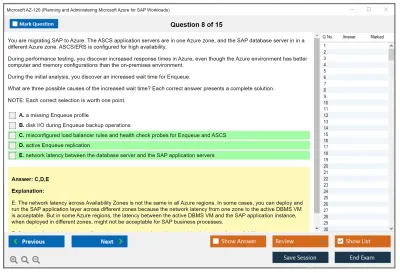 Microsoft AZ-120 Planning and Administering Microsoft Azure for SAP Workloads Practice test exam simulator test engine exam Prep practice test questions answers Image 8