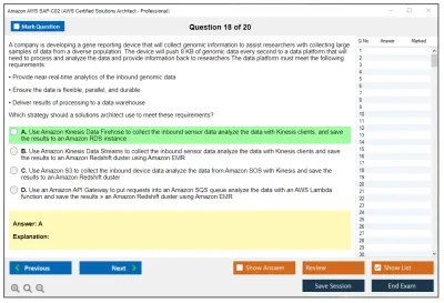 Amazon AWS SAP-C02 AWS Certified Solutions Architect - Professional Practice test exam simulator test engine exam Prep practice test questions answers Image 18
