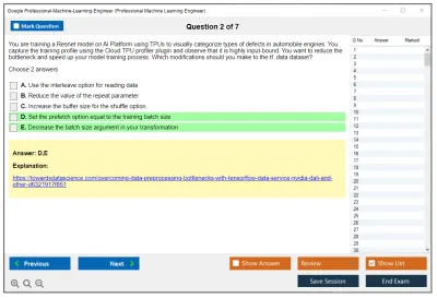 Google Professional-Machine-Learning-Engineer Google Professional Machine Learning Engineer Practice test exam simulator test engine exam Prep practice test questions answers Image 2