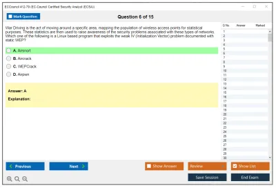 ECCouncil 412-79 EC-Council Certified Security Analyst (ECSA) Practice test exam simulator test engine exam Prep practice test questions answers Image 6