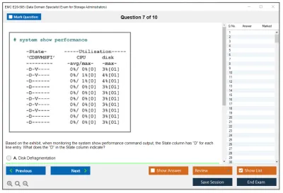 EMC E20-585 Data Domain Specialist Exam for Storage Administrators Practice test exam simulator test engine exam Prep practice test questions answers Image 7
